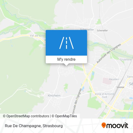 Rue De Champagne plan