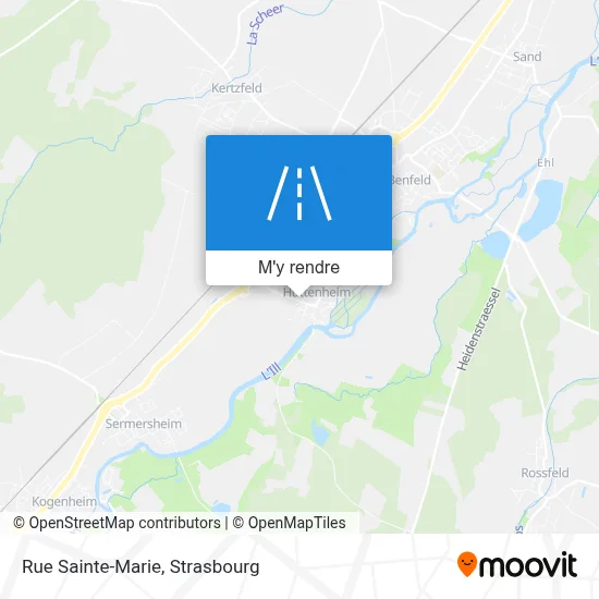 Rue Sainte-Marie plan
