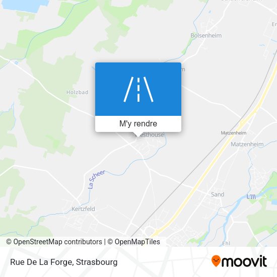Rue De La Forge plan