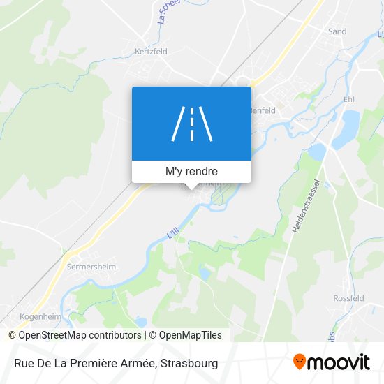 Rue De La Première Armée plan