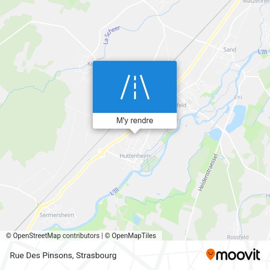 Rue Des Pinsons plan