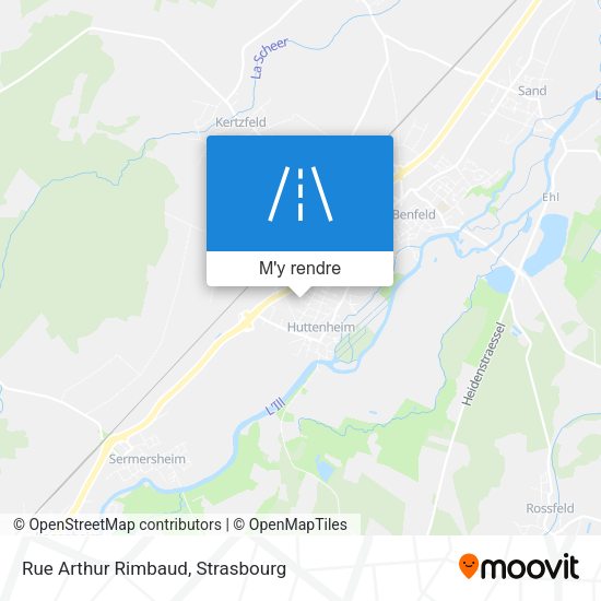 Rue Arthur Rimbaud plan