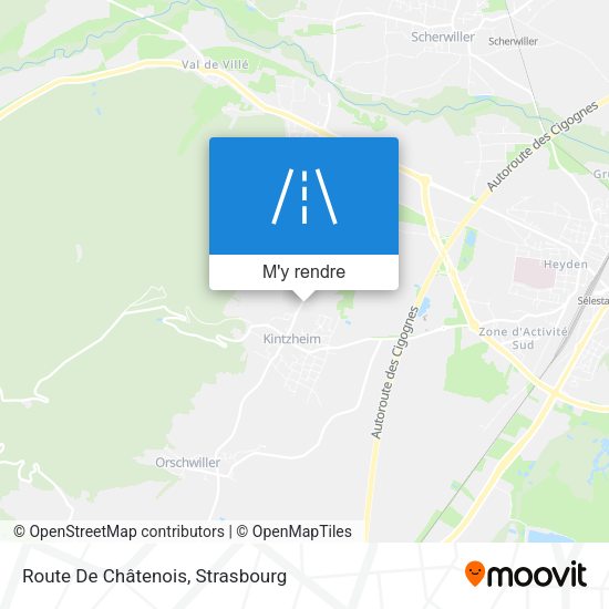 Route De Châtenois plan