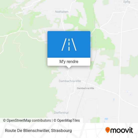 Route De Blienschwiller plan