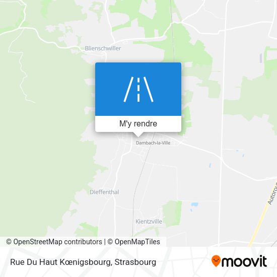 Rue Du Haut Kœnigsbourg plan