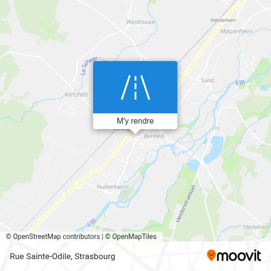 Rue Sainte-Odile plan