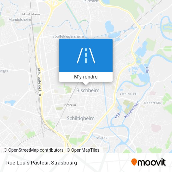 Rue Louis Pasteur plan
