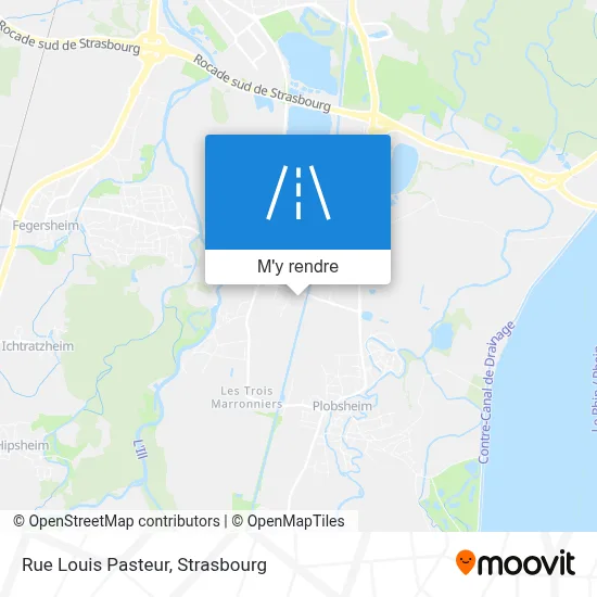Rue Louis Pasteur plan