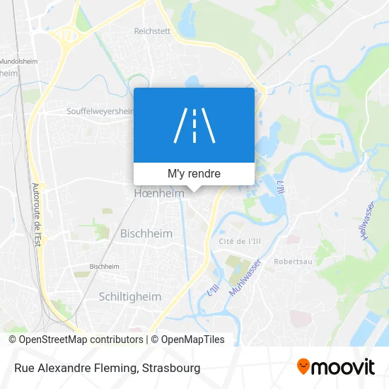 Rue Alexandre Fleming plan