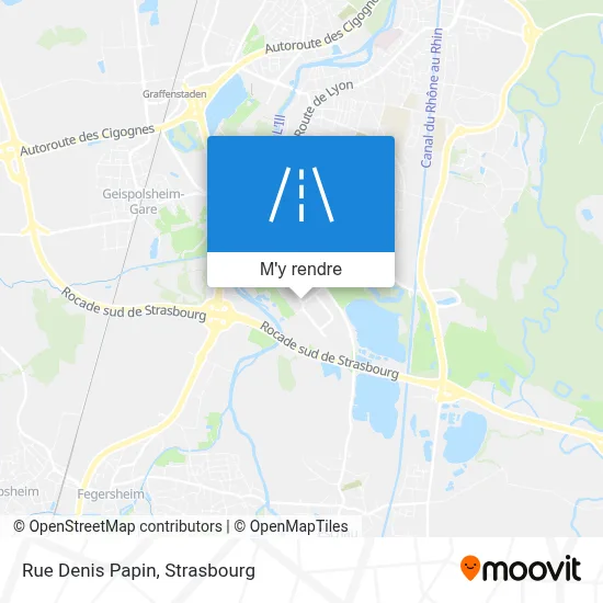 Rue Denis Papin plan