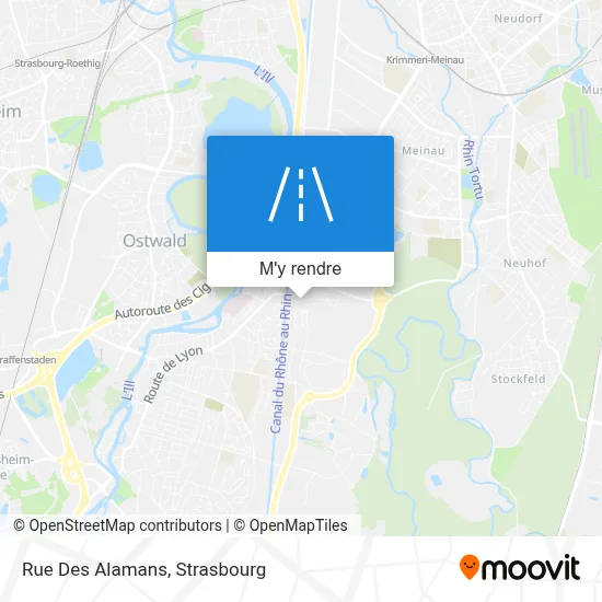 Rue Des Alamans plan