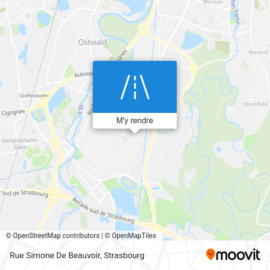 Rue Simone De Beauvoir plan
