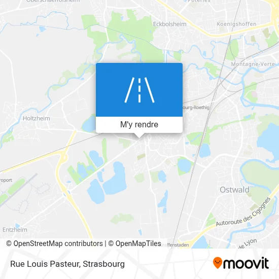 Rue Louis Pasteur plan