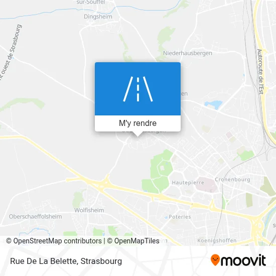 Rue De La Belette plan