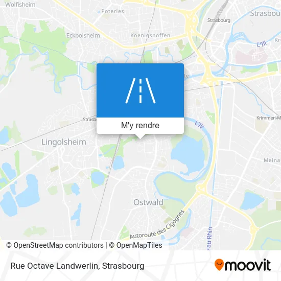 Rue Octave Landwerlin plan