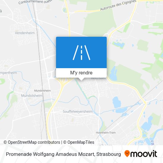 Promenade Wolfgang Amadeus Mozart plan