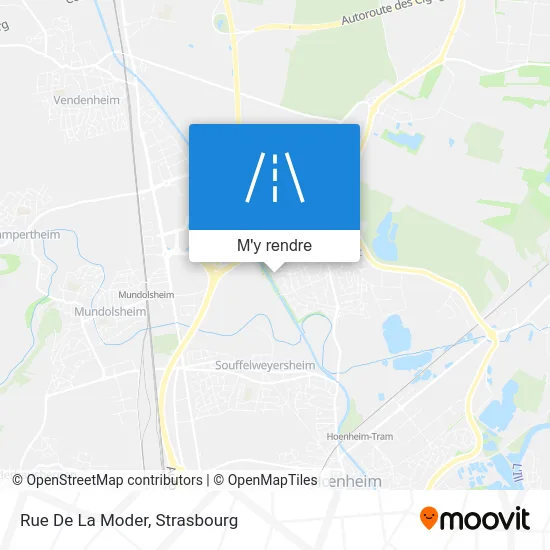 Rue De La Moder plan