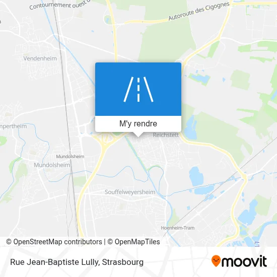 Rue Jean-Baptiste Lully plan