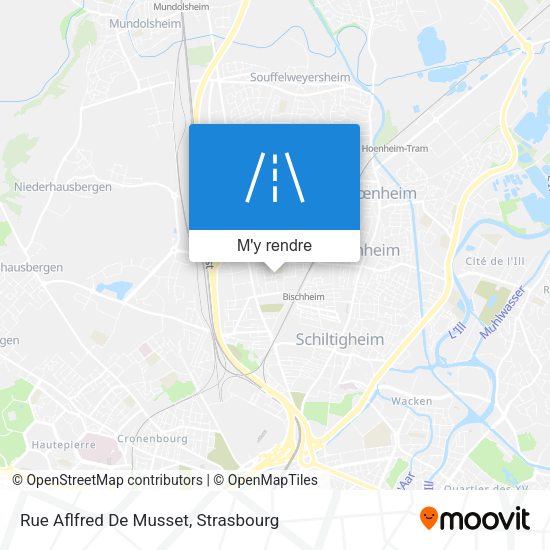 Rue Aflfred De Musset plan