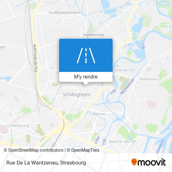 Rue De La Wantzenau plan