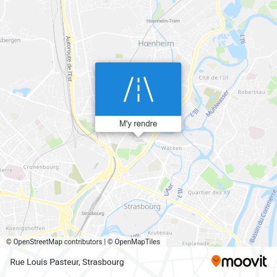 Rue Louis Pasteur plan