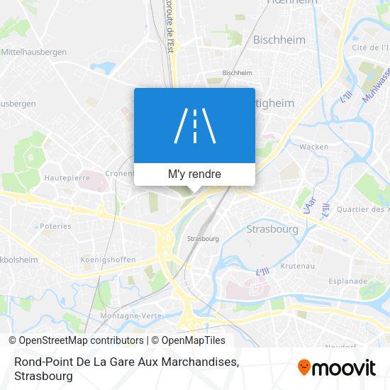 Rond-Point De La Gare Aux Marchandises plan