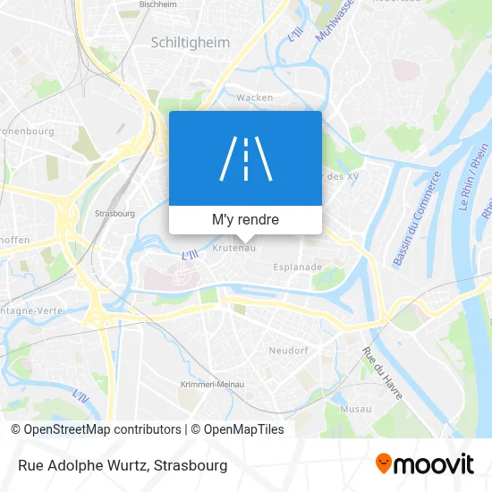 Rue Adolphe Wurtz plan