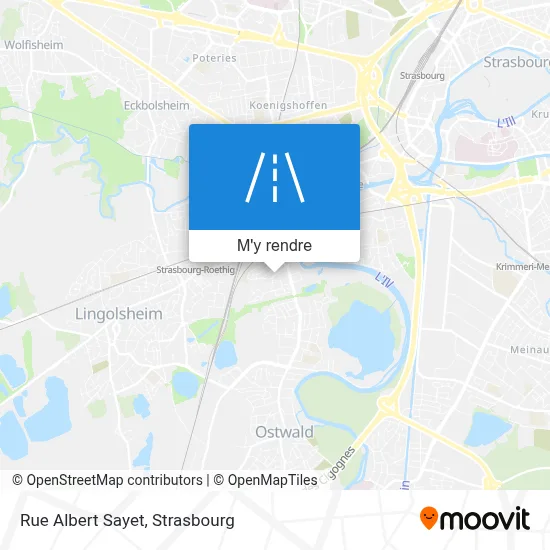 Rue Albert Sayet plan