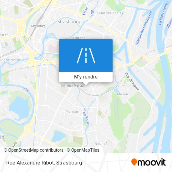 Rue Alexandre Ribot plan