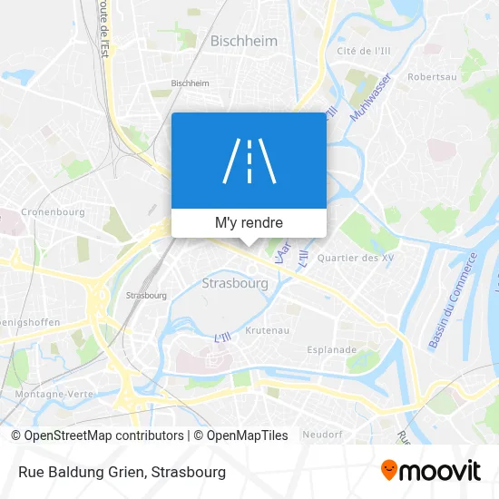 Rue Baldung Grien plan