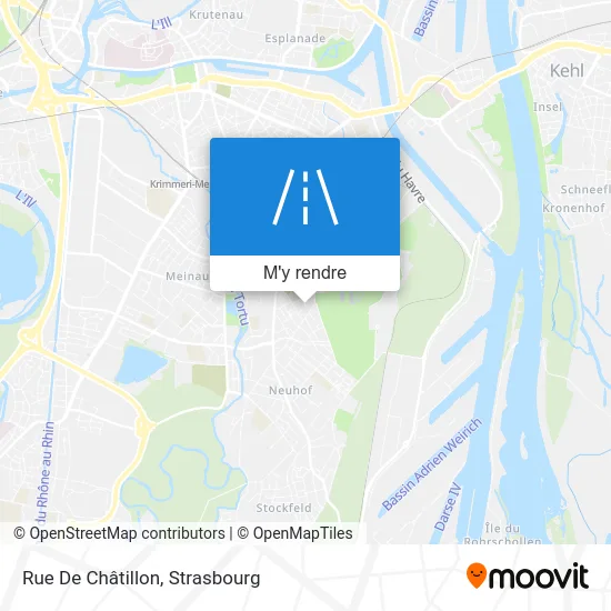 Rue De Châtillon plan