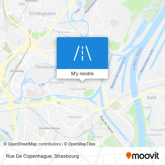 Rue De Copenhague plan