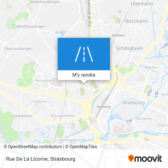 Rue De La Licorne plan