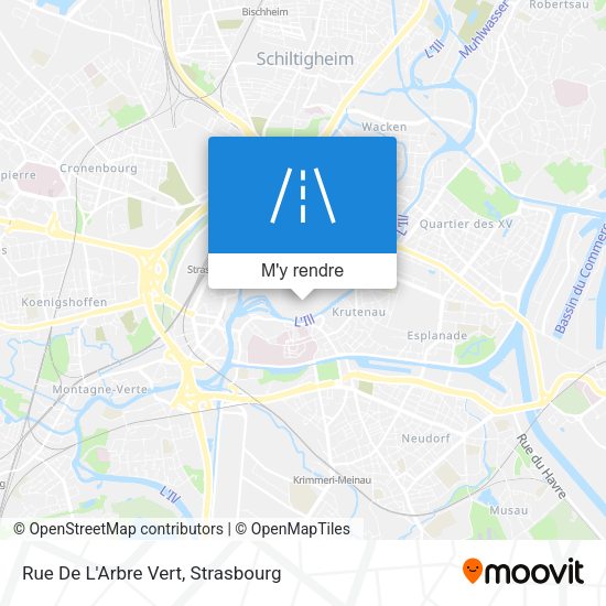 Rue De L'Arbre Vert plan
