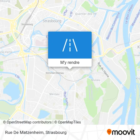 Rue De Matzenheim plan