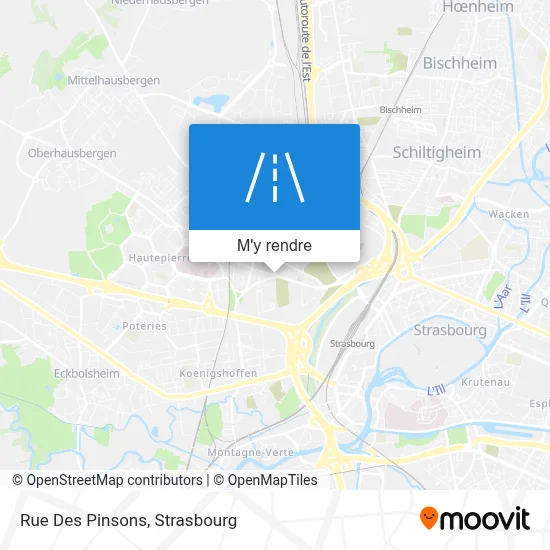 Rue Des Pinsons plan