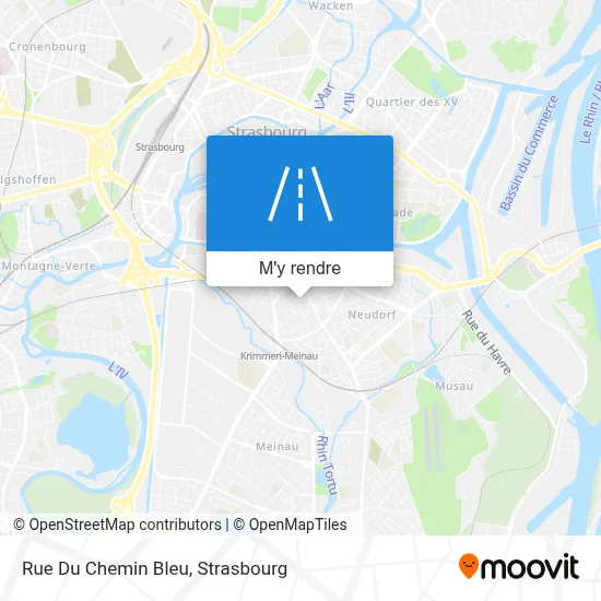 Rue Du Chemin Bleu plan