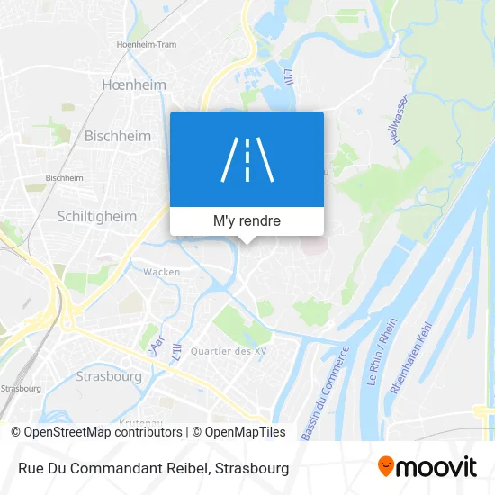 Rue Du Commandant Reibel plan
