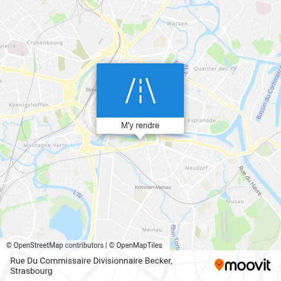 Rue Du Commissaire Divisionnaire Becker plan