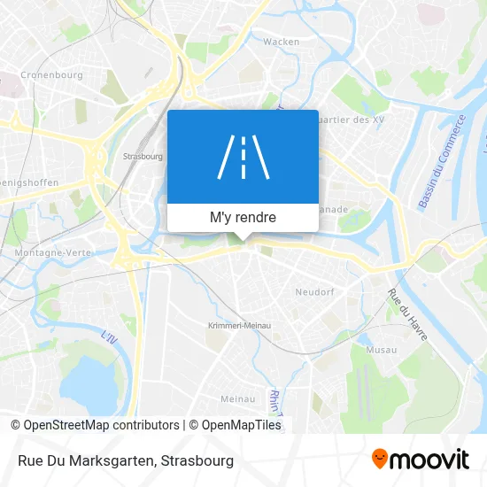 Rue Du Marksgarten plan