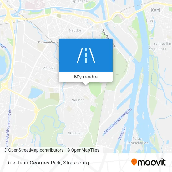 Rue Jean-Georges Pick plan