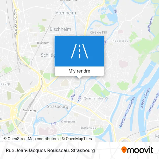 Rue Jean-Jacques Rousseau plan