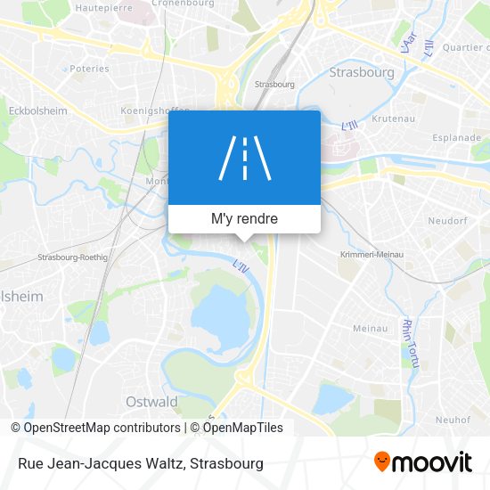 Rue Jean-Jacques Waltz plan