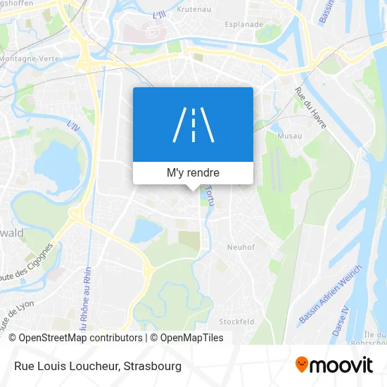 Rue Louis Loucheur plan