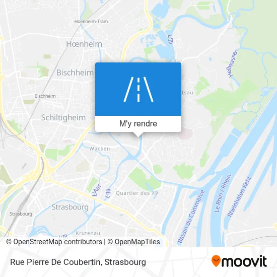 Rue Pierre De Coubertin plan