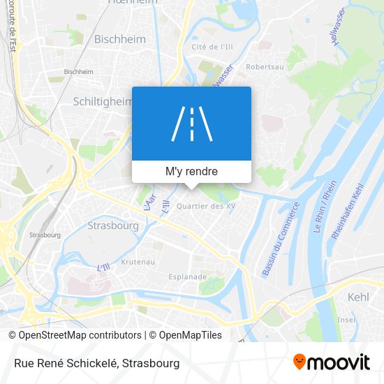 Rue René Schickelé plan