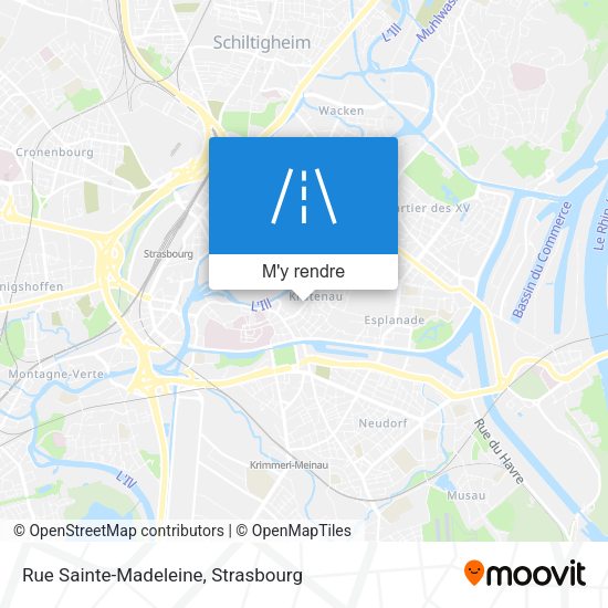 Rue Sainte-Madeleine plan