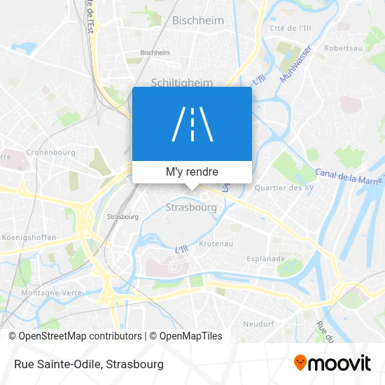 Rue Sainte-Odile plan