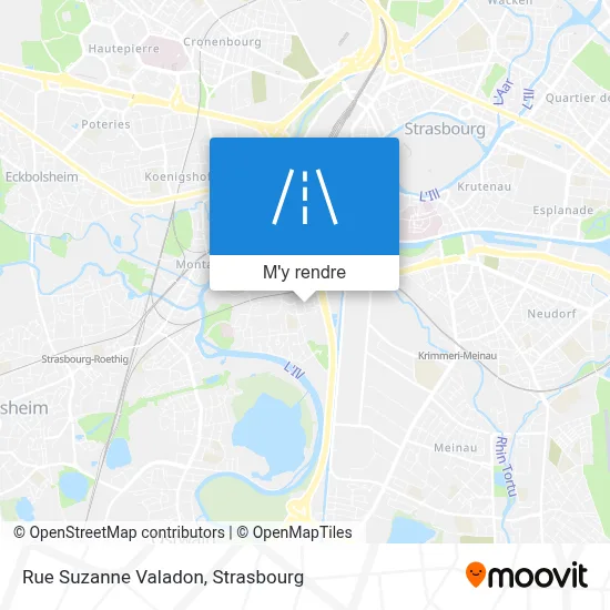 Rue Suzanne Valadon plan