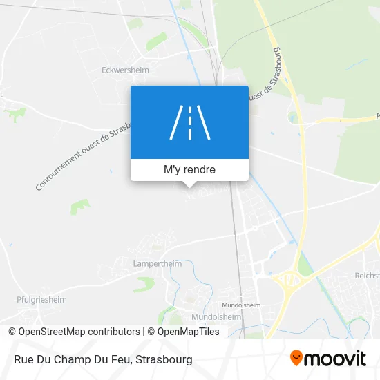 Rue Du Champ Du Feu plan